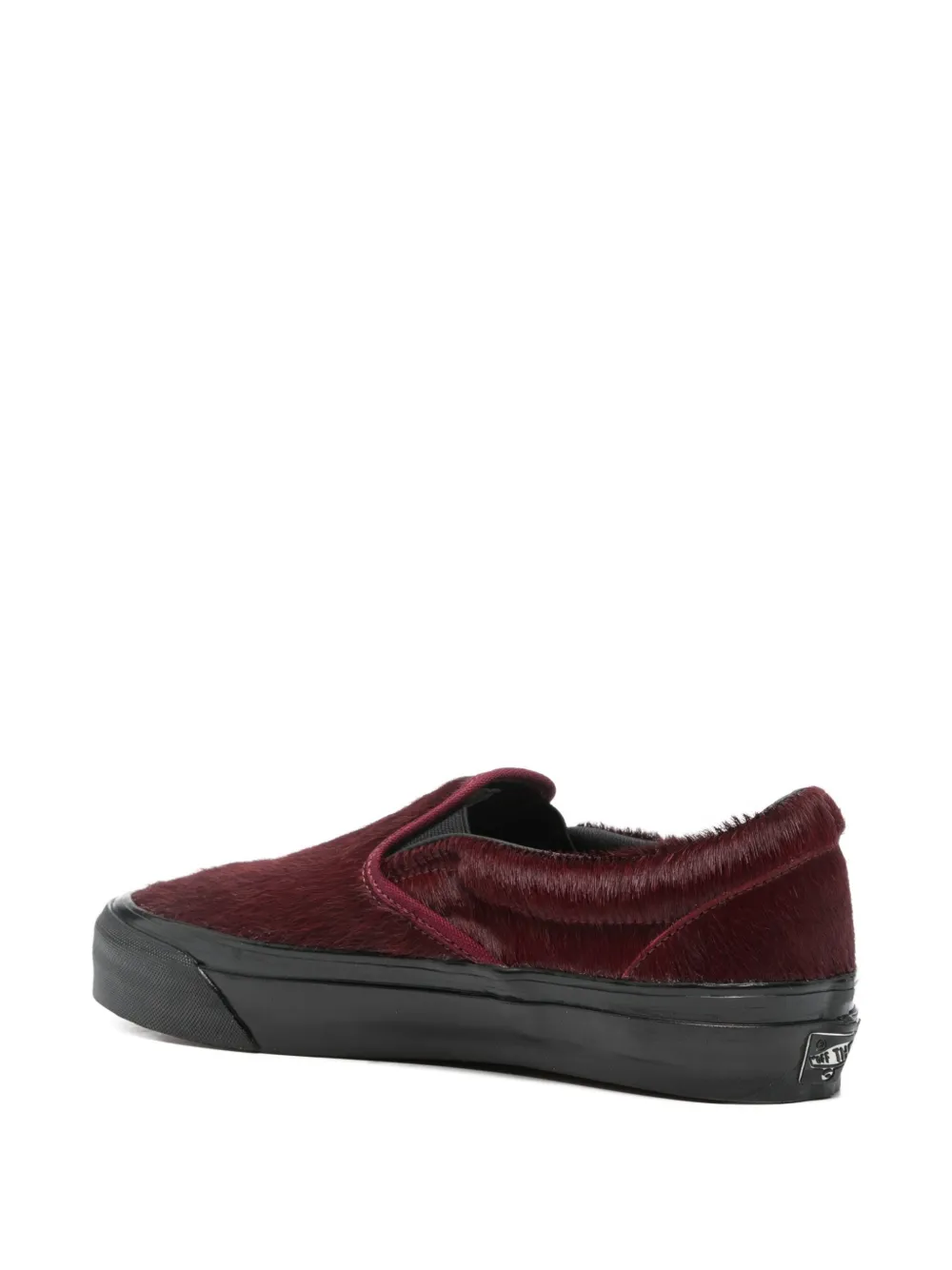 Vans Textured Sneakers In Burgundy