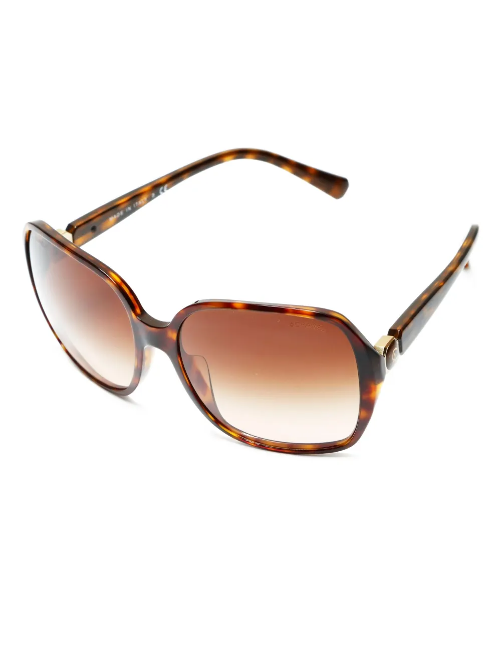 CHANEL Pre-Owned 2000-2002 CC-mark geometric sunglasses | Image 2