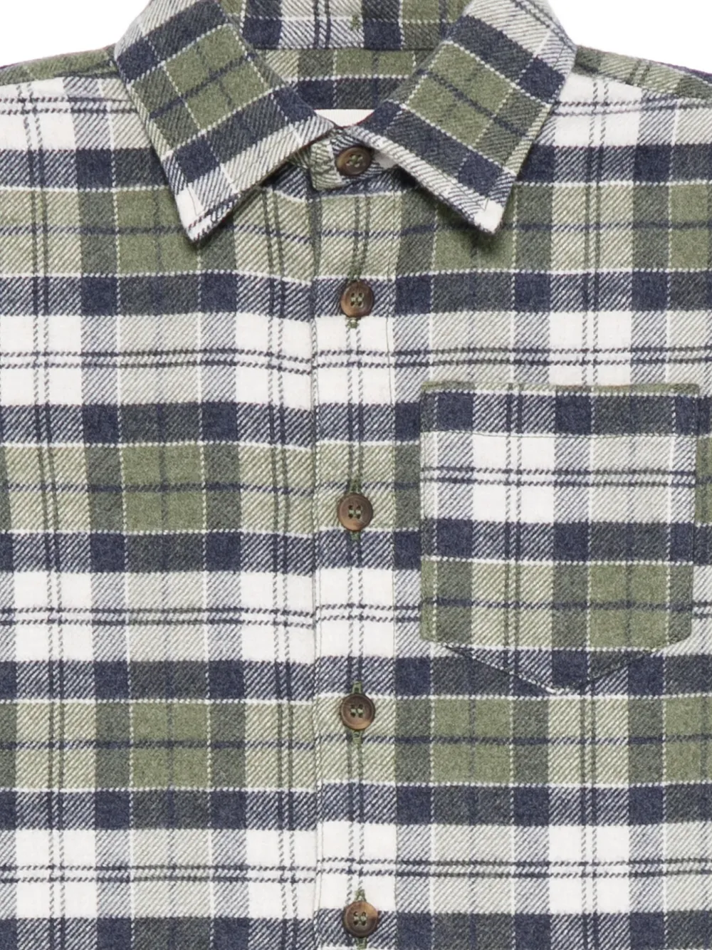 Zhoe & Tobiah Pocket Checked Top In Green