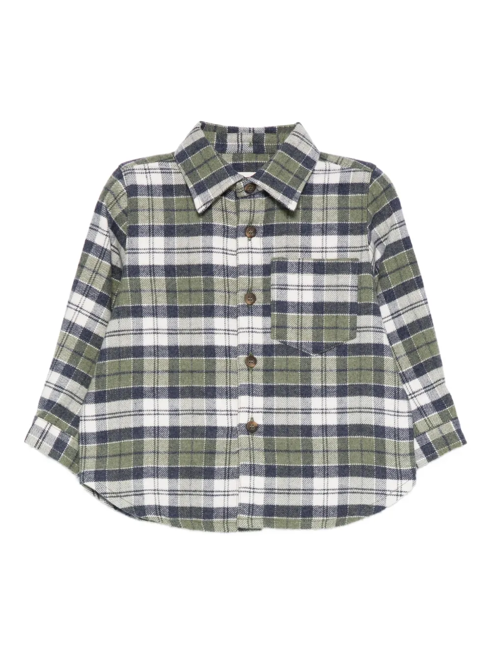 Zhoe & Tobiah pocket checked top | Blue | Image 1