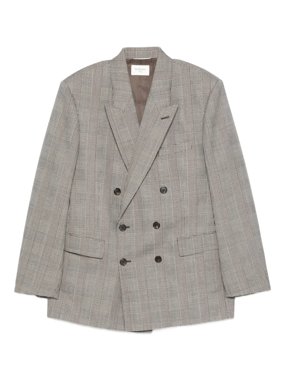 Saint Laurent double-breasted check jacket | negro | Image 1