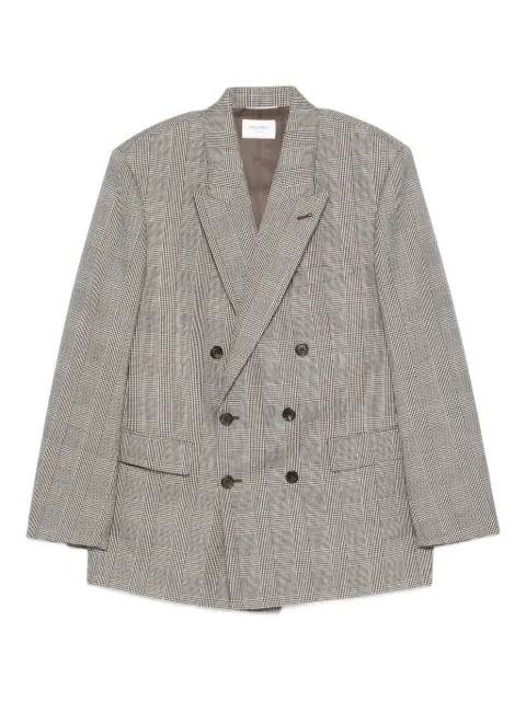 Saint Laurent double-breasted check jacket