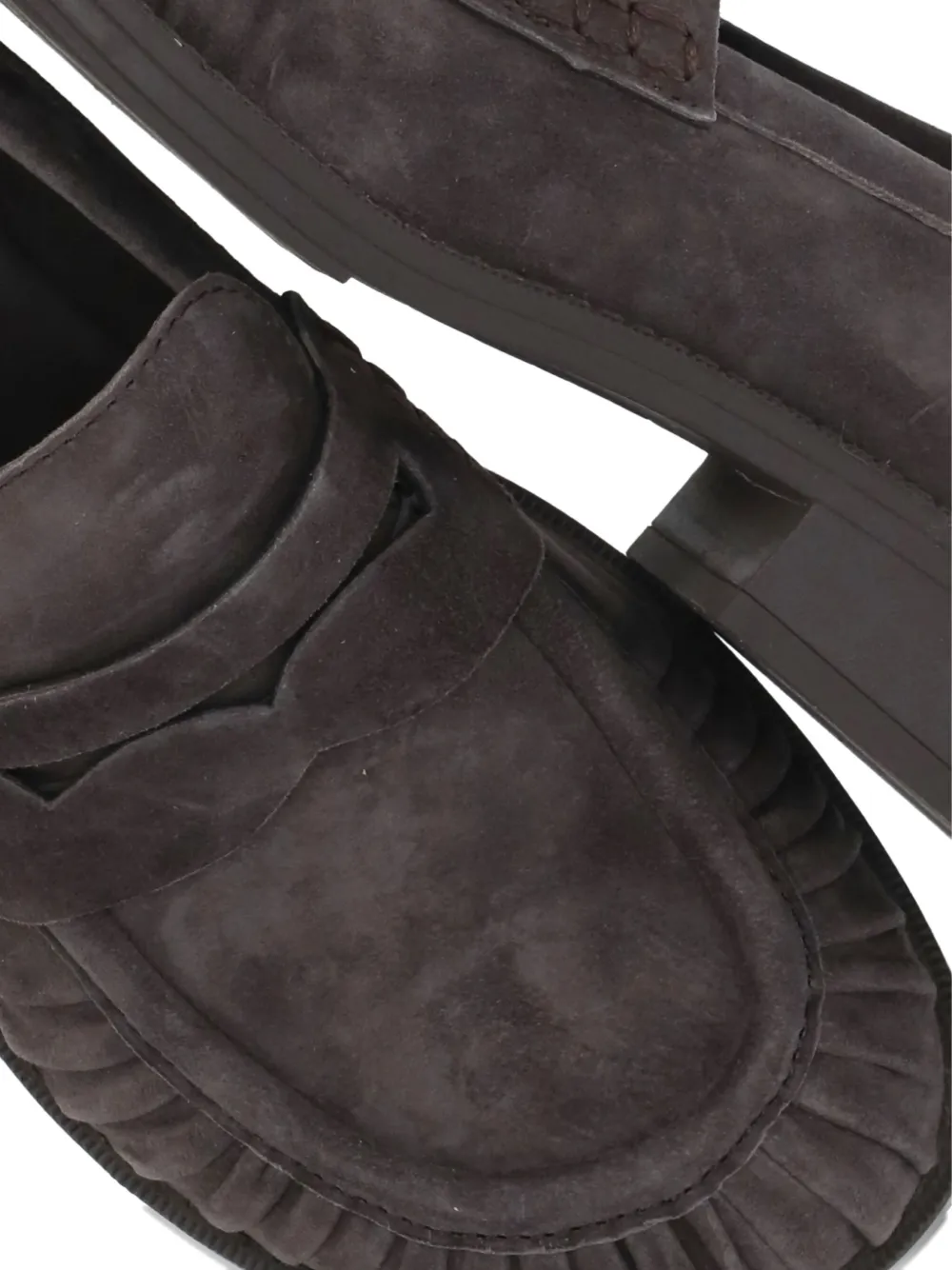 Ash 35mm Ringo Pleated-detail Loafers In Multi