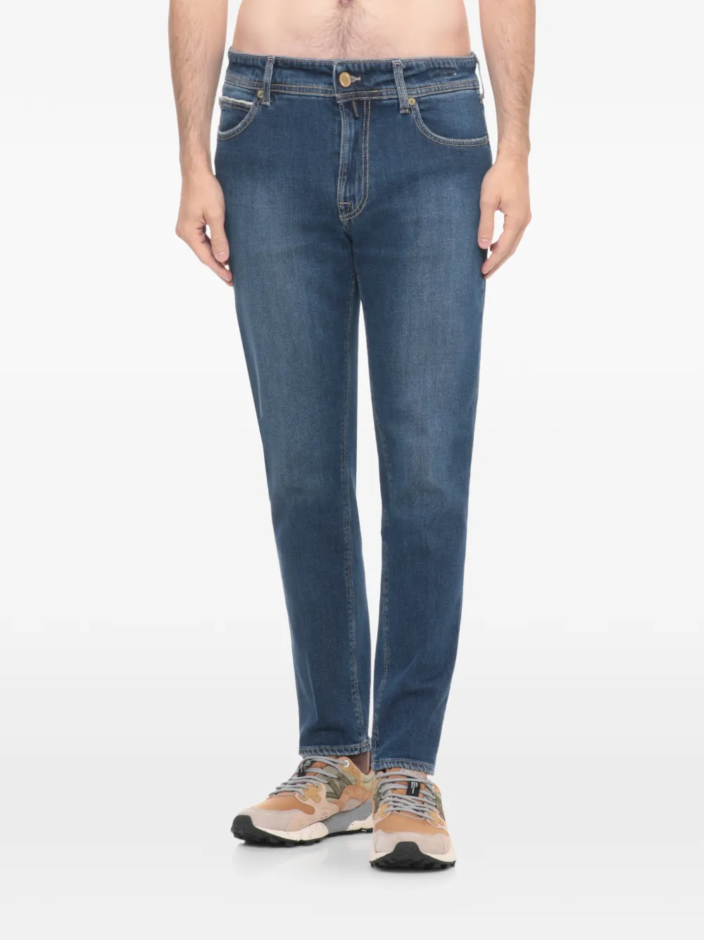 Briglia 1949 topstitched jeans - Blauw