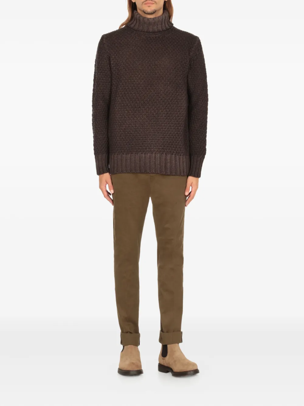 Doucal's suede chelsea boots Beige