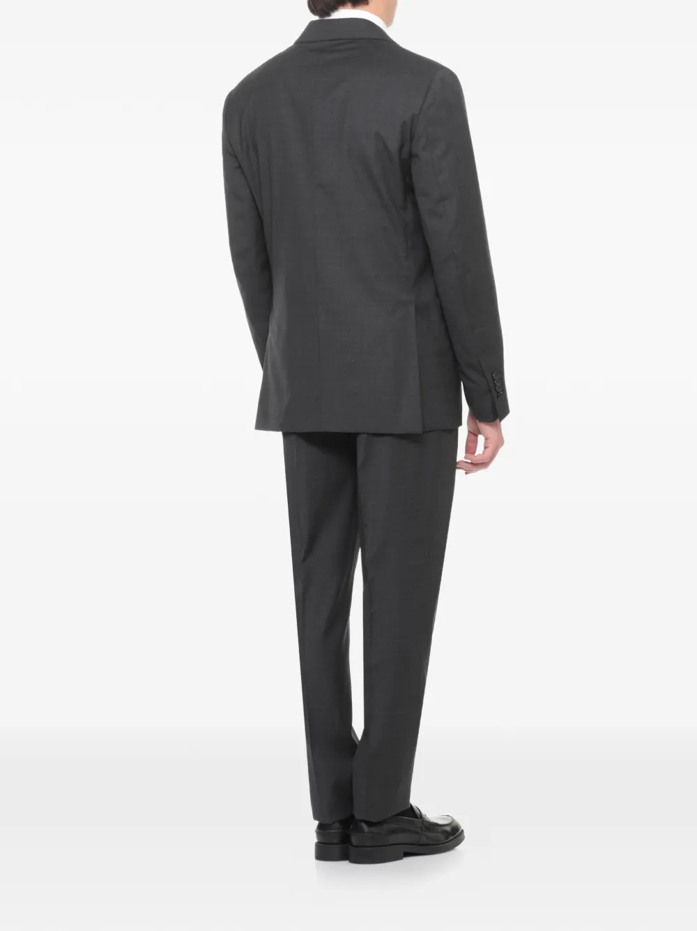  Lardini Flower-button Suit - Grey 