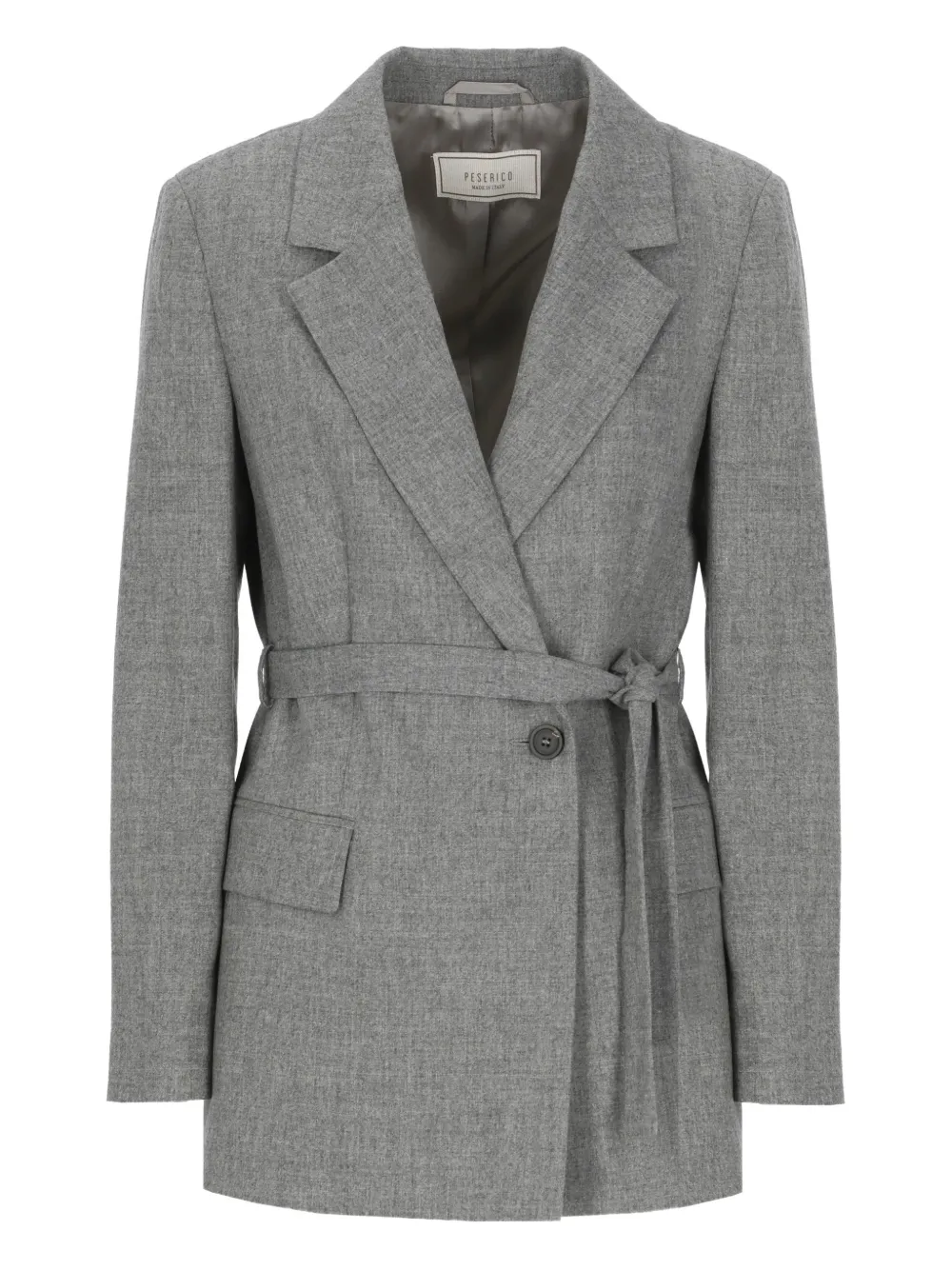 Peserico blazer con cinturón | gris | Image 1
