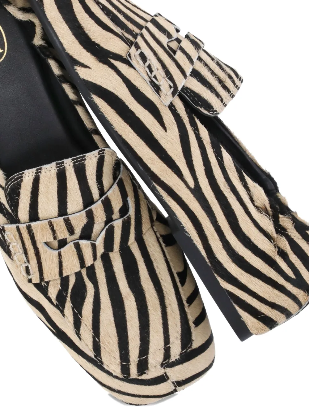 Ash Barkley Zebra-print Loafers In Neutral