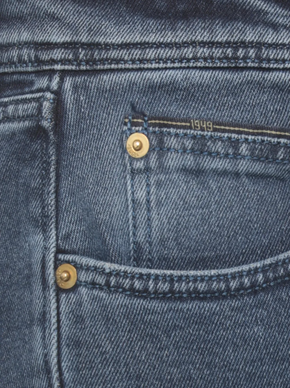 Briglia 1949 Broek met riemlussen Blauw