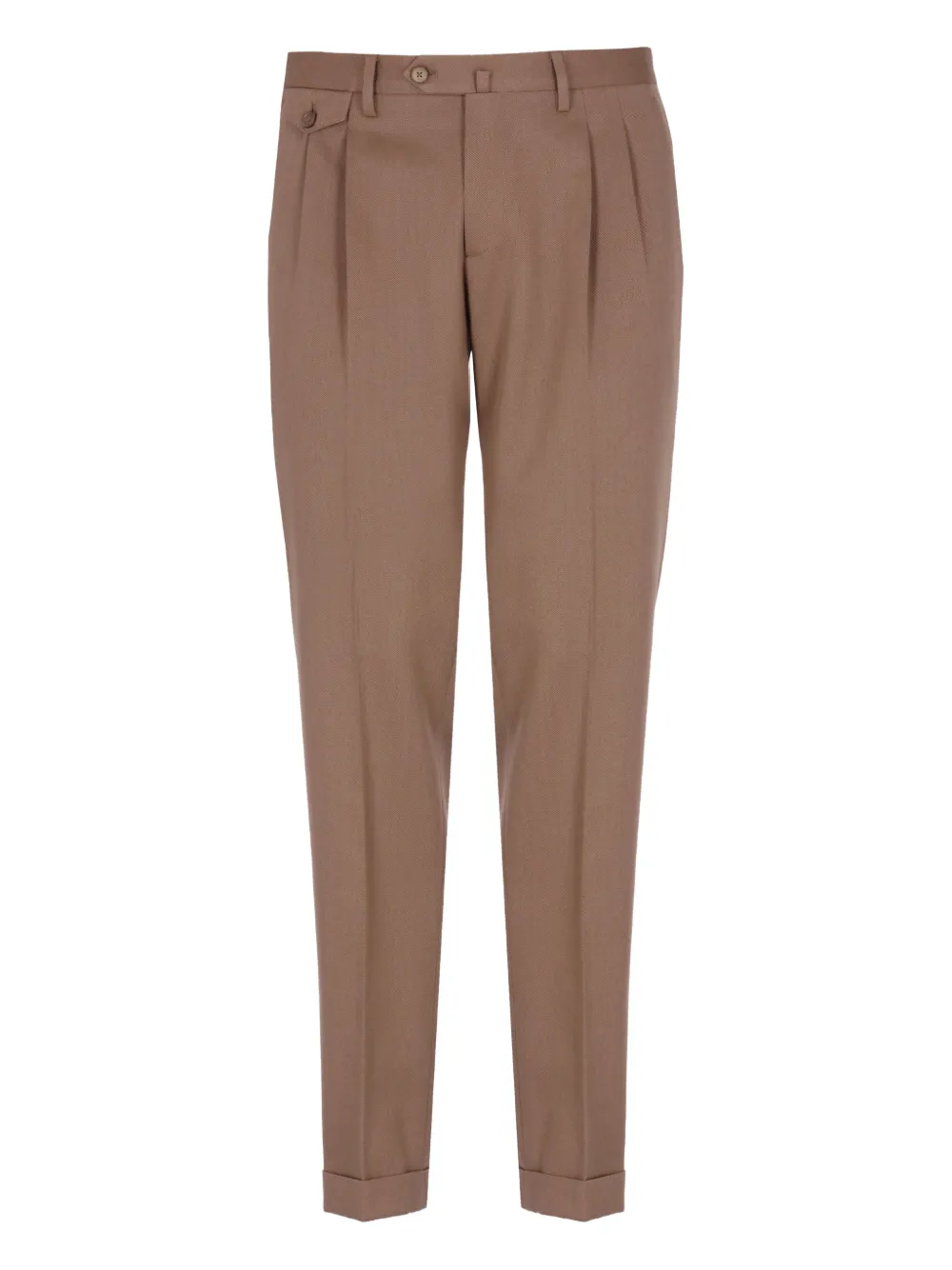Briglia 1949 Pleated Turn-up Trousers | Brown | Image 1