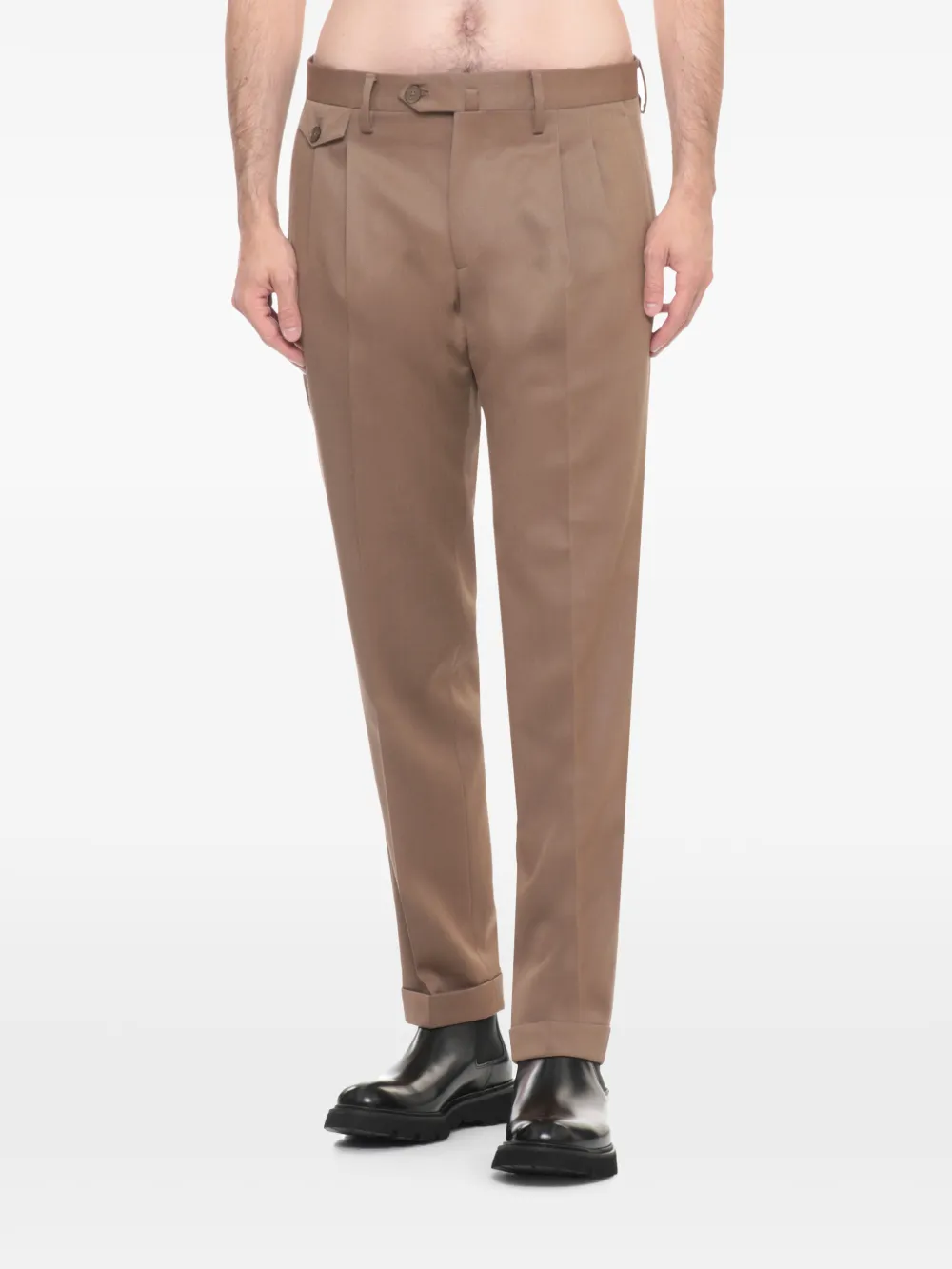 Briglia 1949 Pleated Turn-up Trousers | Tailored Pants | Image 2