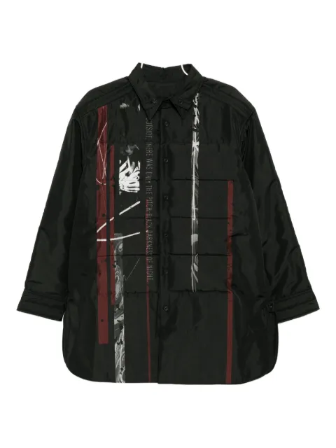 Yohji Yamamoto graphic-print padded jacket