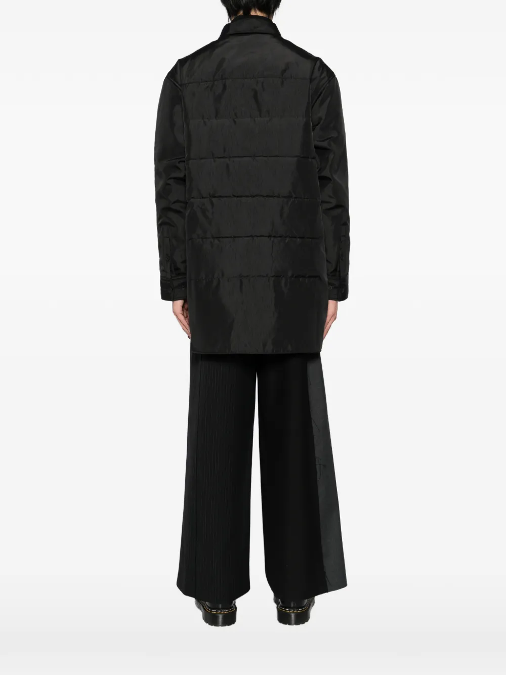 Yohji Yamamoto Jack met grafische print Zwart
