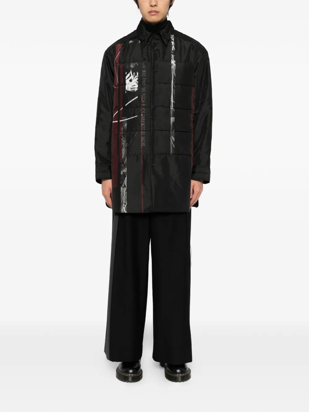 Yohji Yamamoto graphic-print padded jacket | Doudounes & vestes matelassées | Image 2