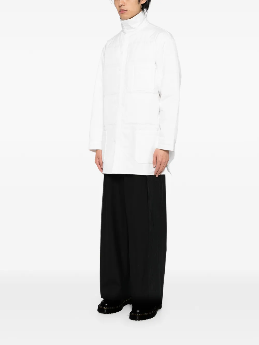 Yohji Yamamoto Gewatteerd jack Wit