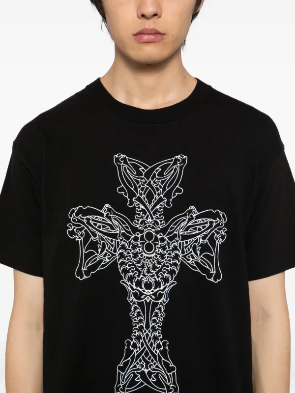Yohji Yamamoto Y's For Men × MASSES プリント Tシャツ | ブラック