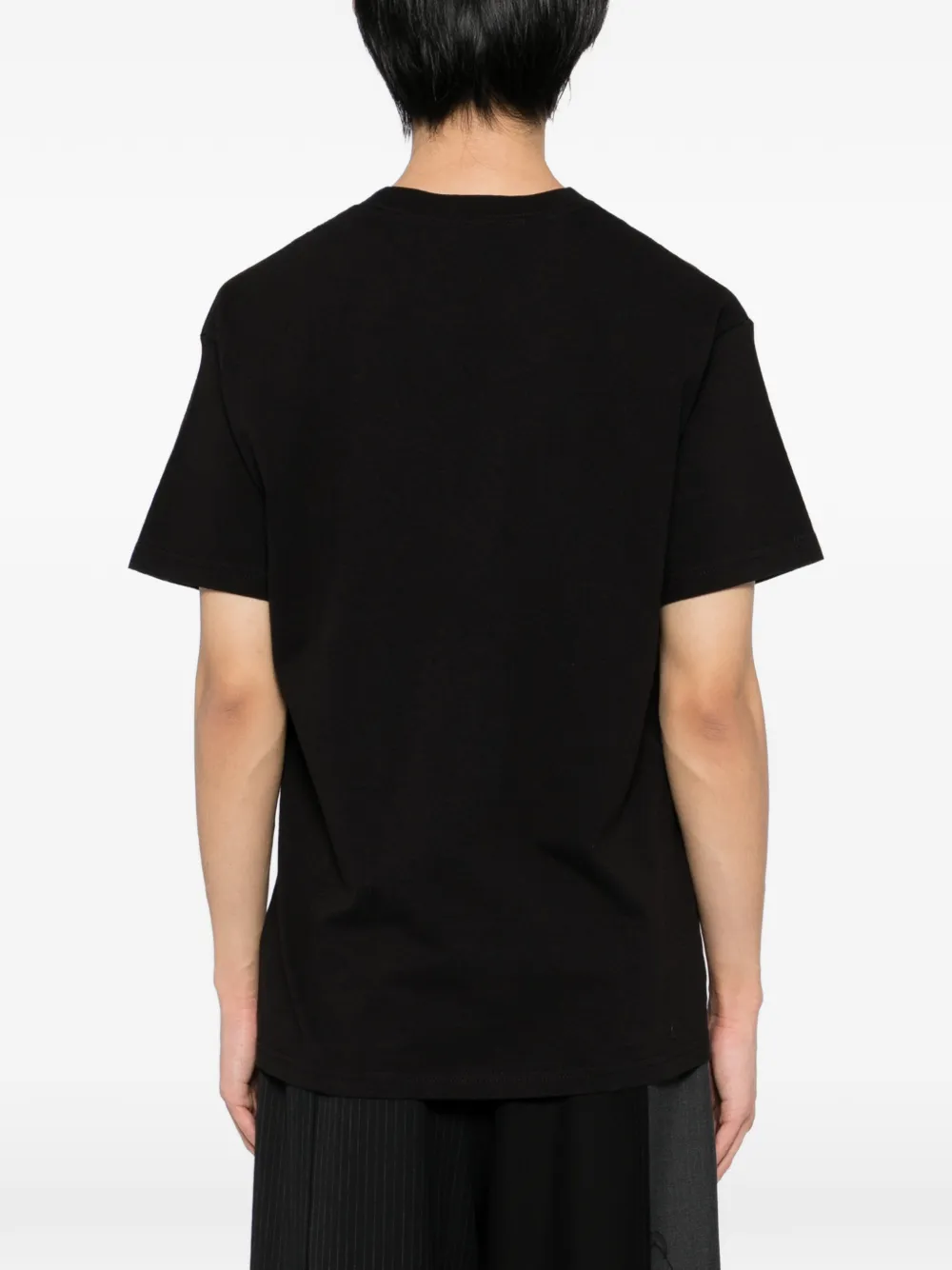 Yohji Yamamoto Y's for men × MASSES katoenen T-shirt met print Zwart