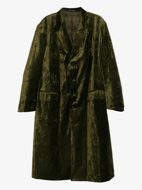 Yohji Yamamoto velvet tailored coat