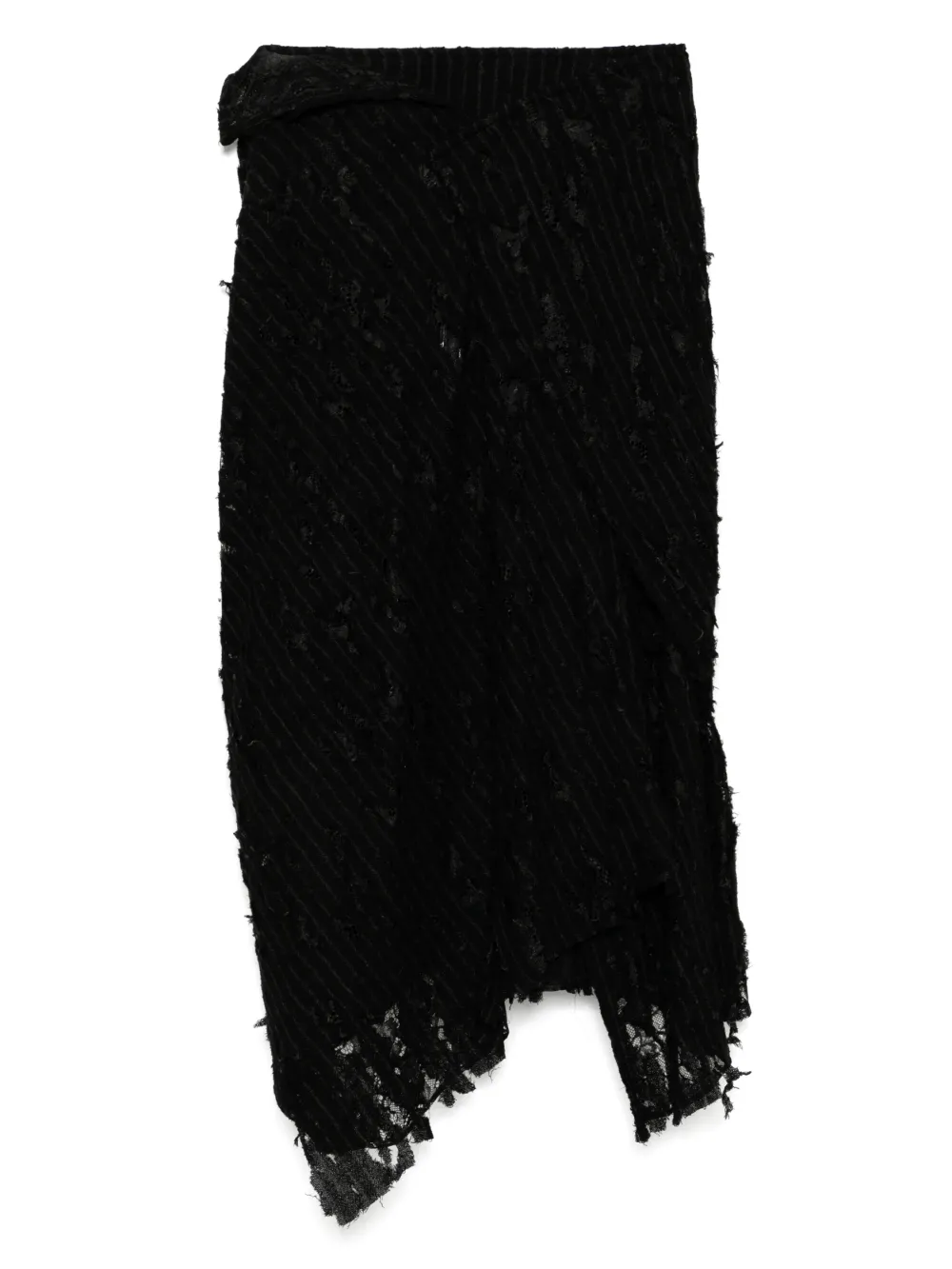 Yohji Yamamoto dameged stripe twist skirt | Asymmetric & Draped Skirts | Image 2