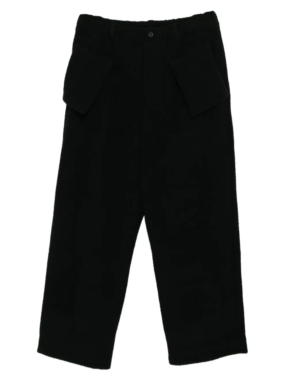 Yohji Yamamoto padded pocket wide-leg trousers - Nero