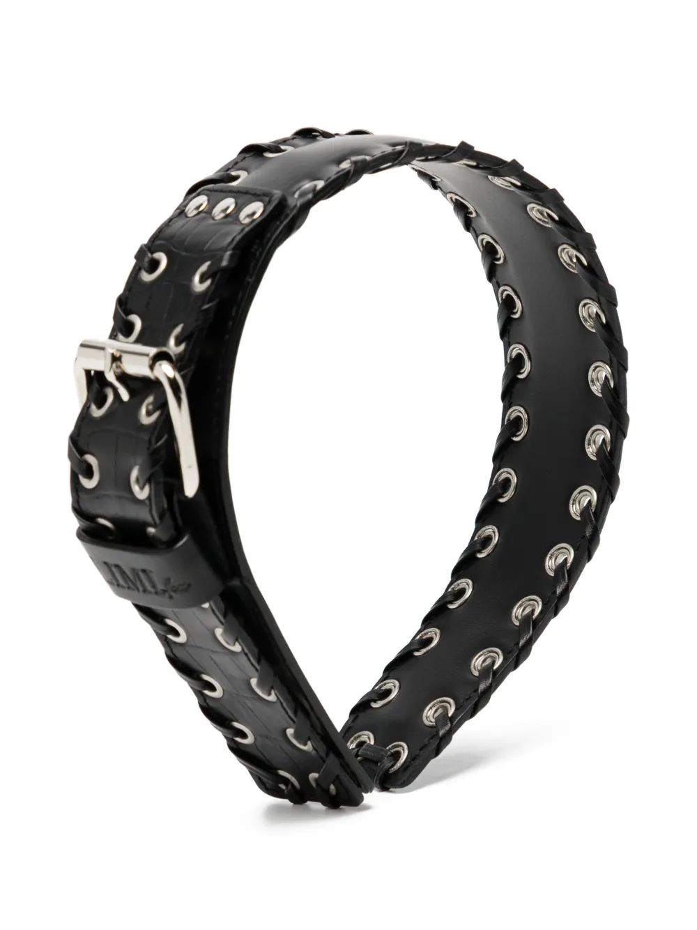 Yohji Yamamoto pulsera con hebilla y detalle de ojales | negro | Image 1