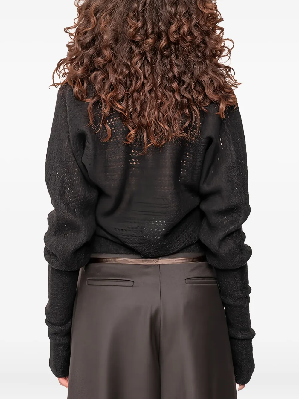 Andrea Ya'aqov V-neck Cardigan In Black