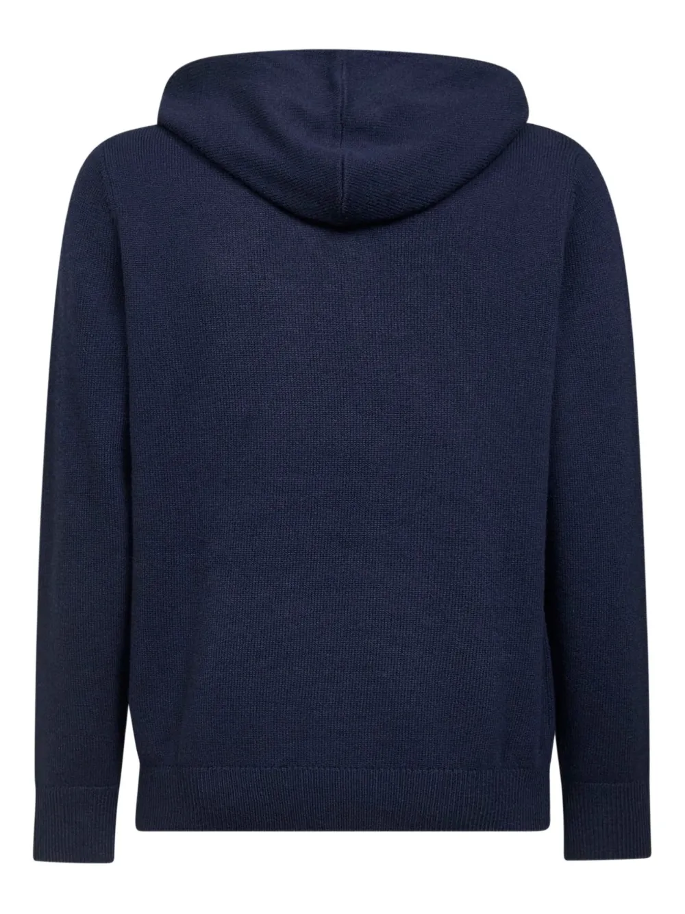 Mc2 Saint Barth Logo-jacquard Hoodie In Blue