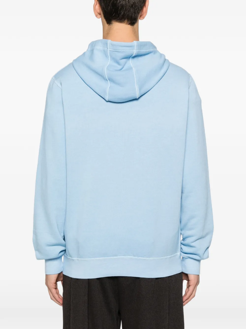 Filippo De Laurentiis Drawstring-fastening Cotton Hoodie In Blue