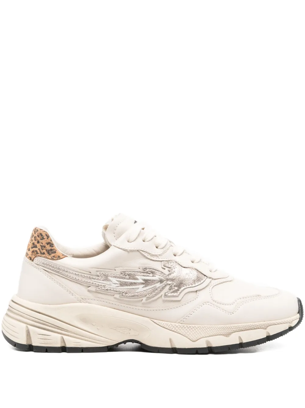 Enterprise Japan Leopard Detail Sneakers In Neutral