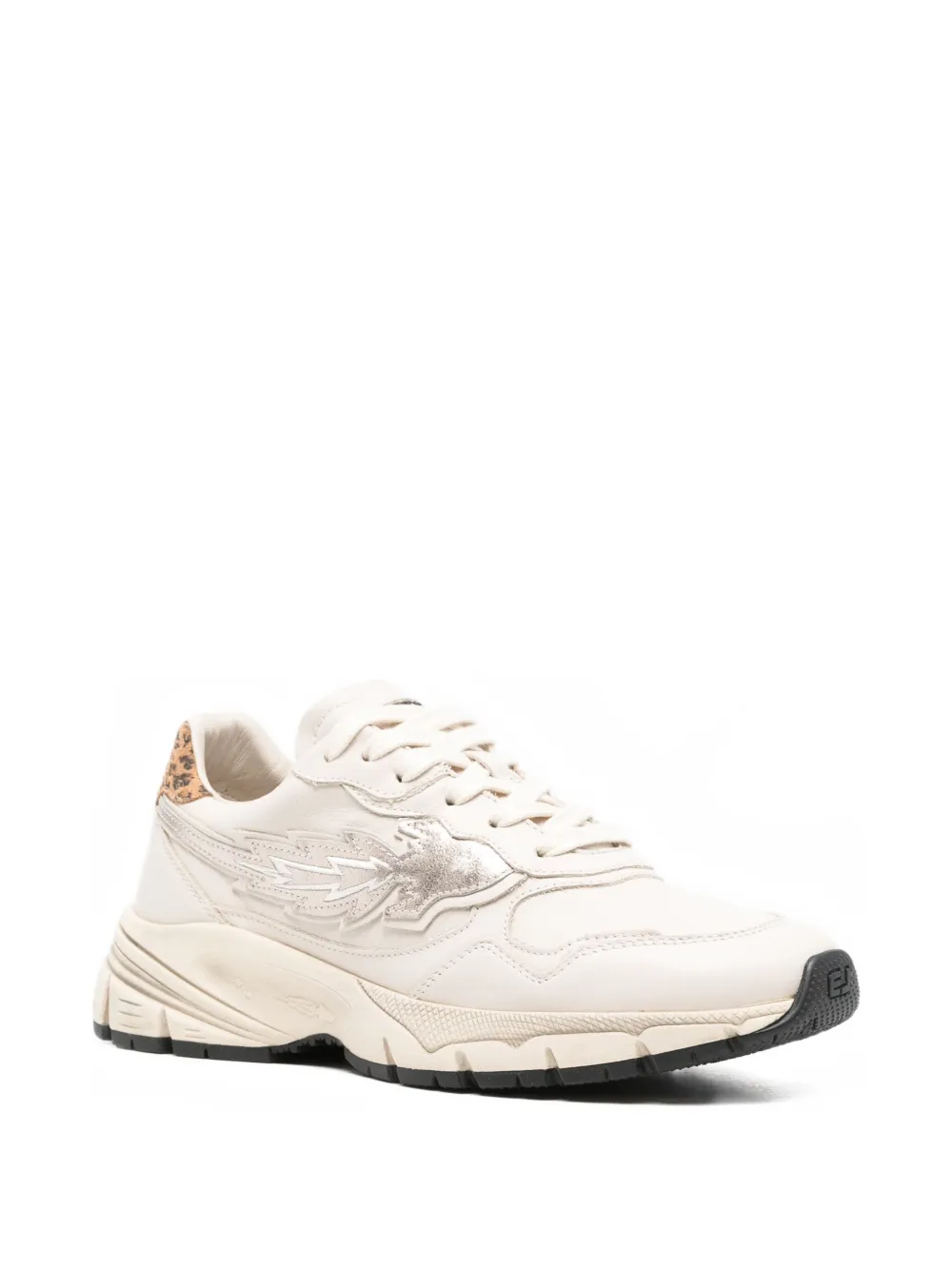 Enterprise Japan Leopard Detail Sneakers In Neutral