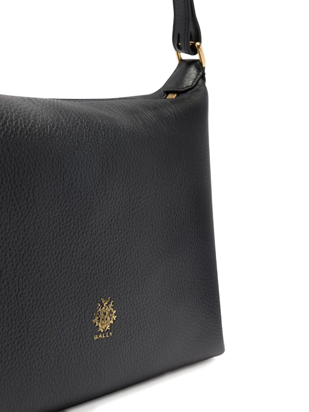 Bally Hera leren schoudertas met rits Zwart