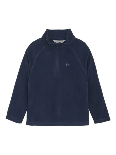 COLOR KIDS logo-detail half-zip sweatshirt