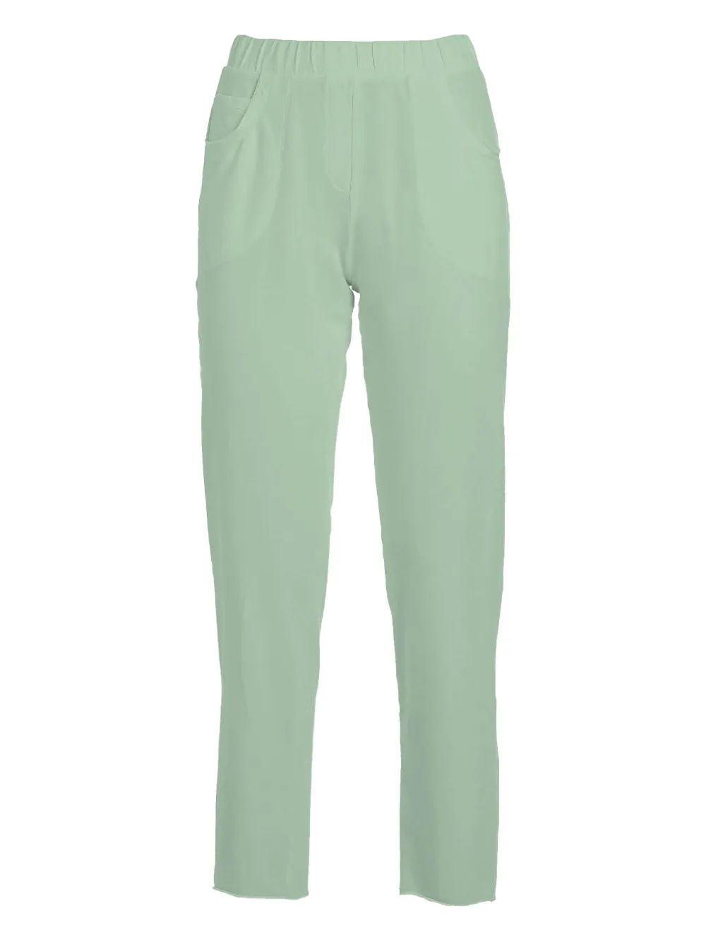 Deha Elastic-waist Side-pocket Trousers In Green
