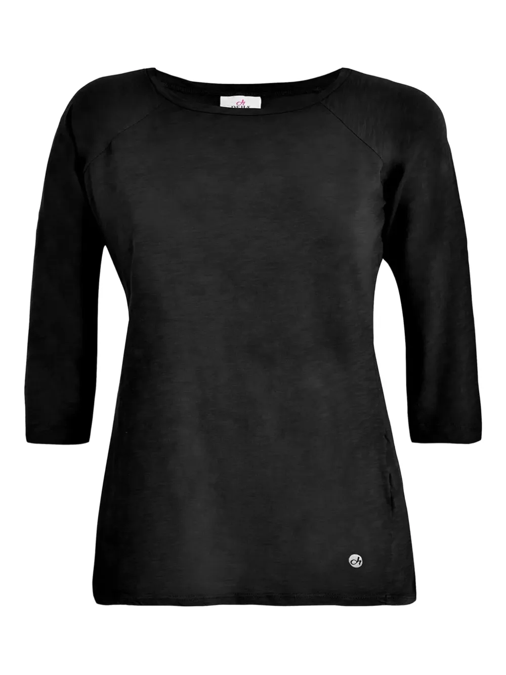 Deha Crew-neck Top In Black