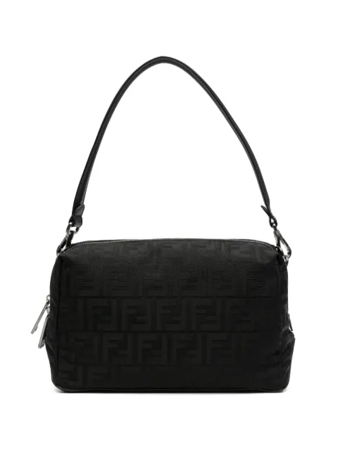 FENDI logo-plaque zip clutch bag