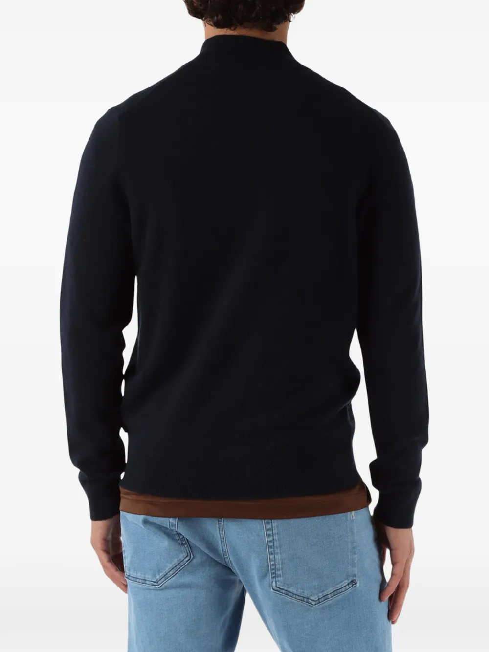 Zip-Up Cashmere Cardigan