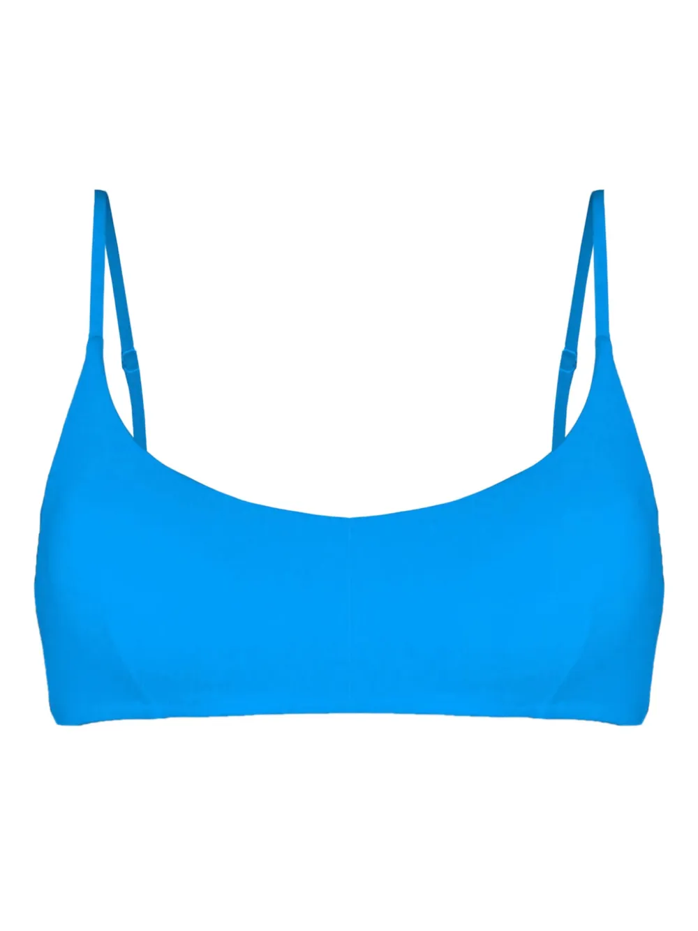 Mc2 Saint Barth Adjustable-strap Bikini Top In Blue