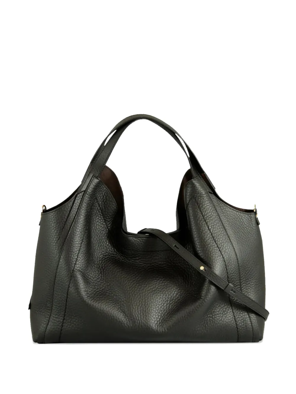 Loristella Serena 2787 Leather Tote Bag In Black