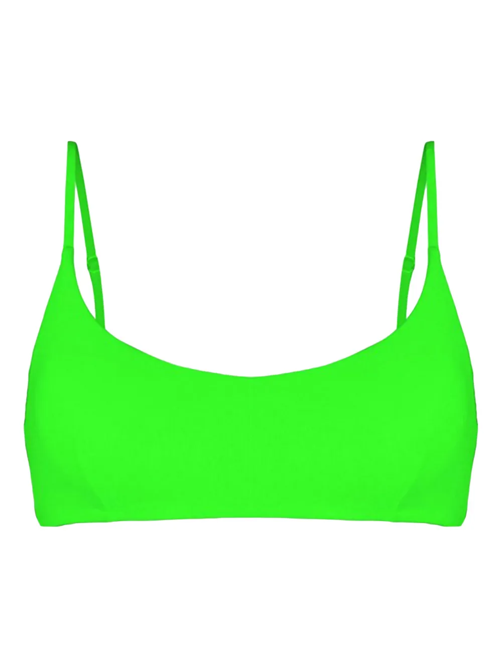 MC2 Saint Barth spaghetti-strap swimsuit top | Green | Image 1