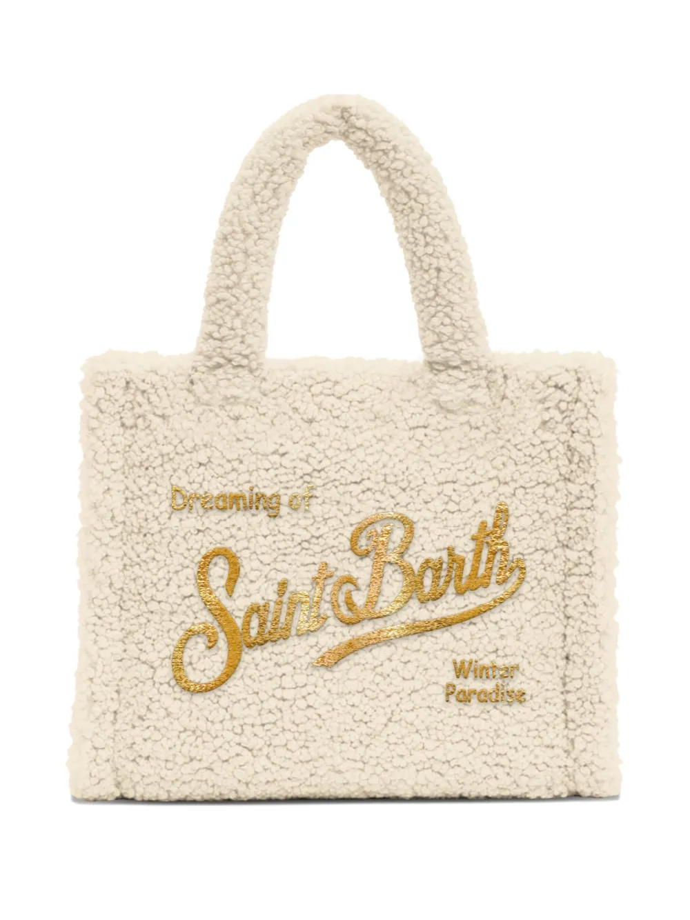 Mc2 Saint Barth Open-top Logo-detail Tote Bag In Neutral