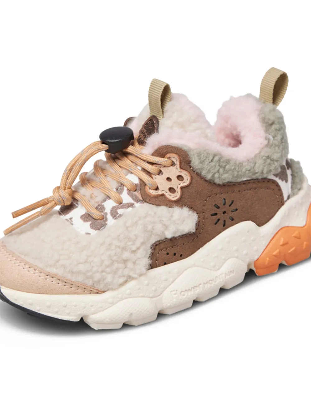 NATURINO Trui met bloemdetail Beige