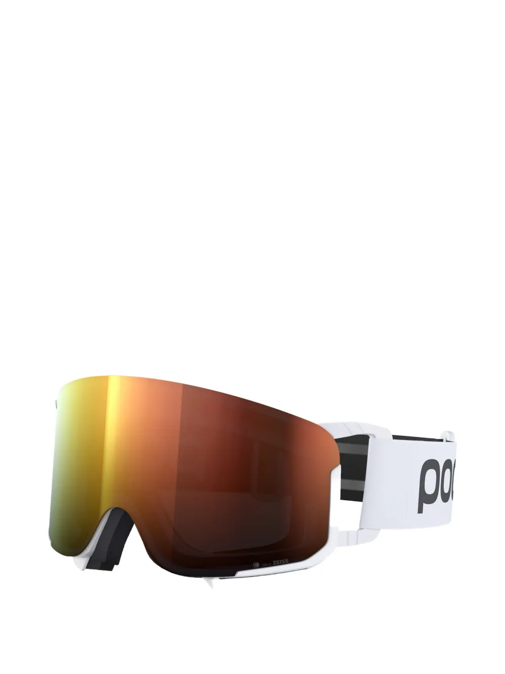 Poc Shield-frame Mirrored Goggles In White