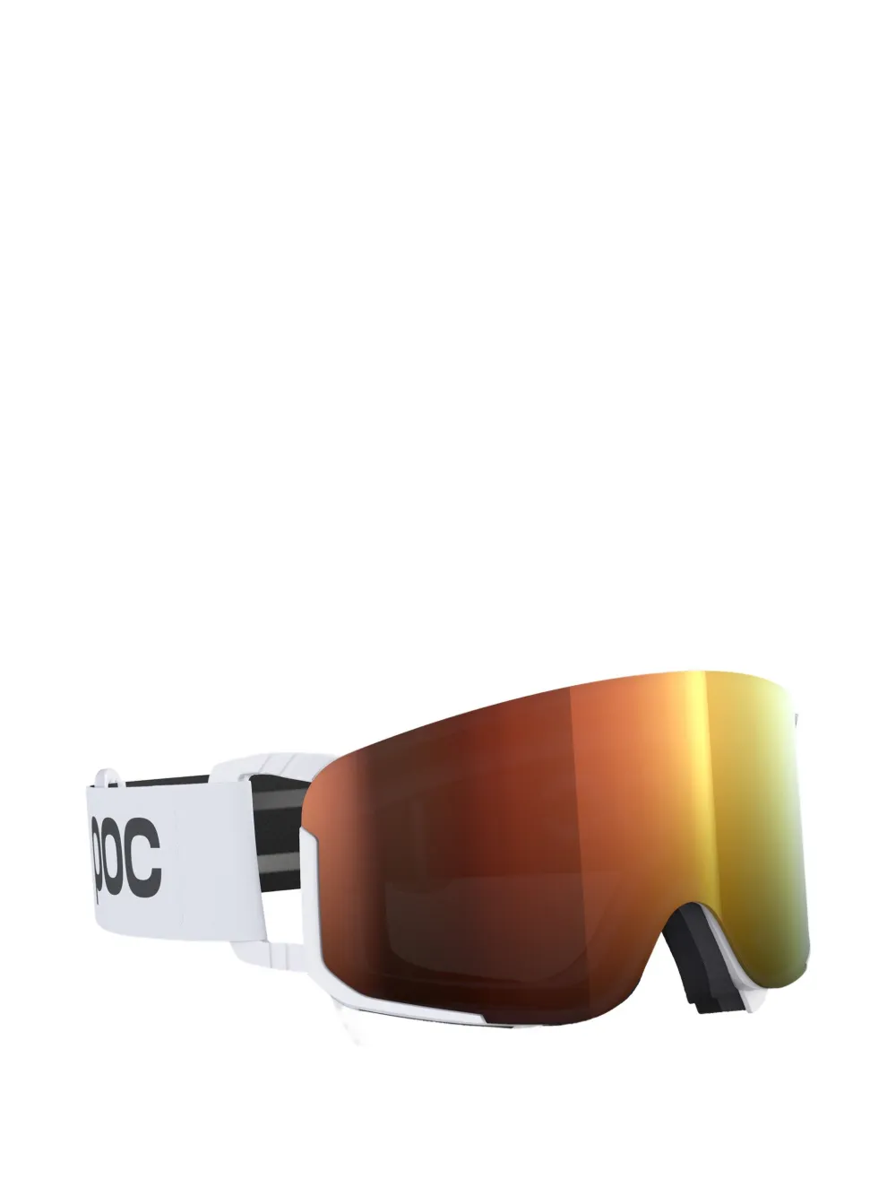 Poc Shield-frame Mirrored Goggles In White