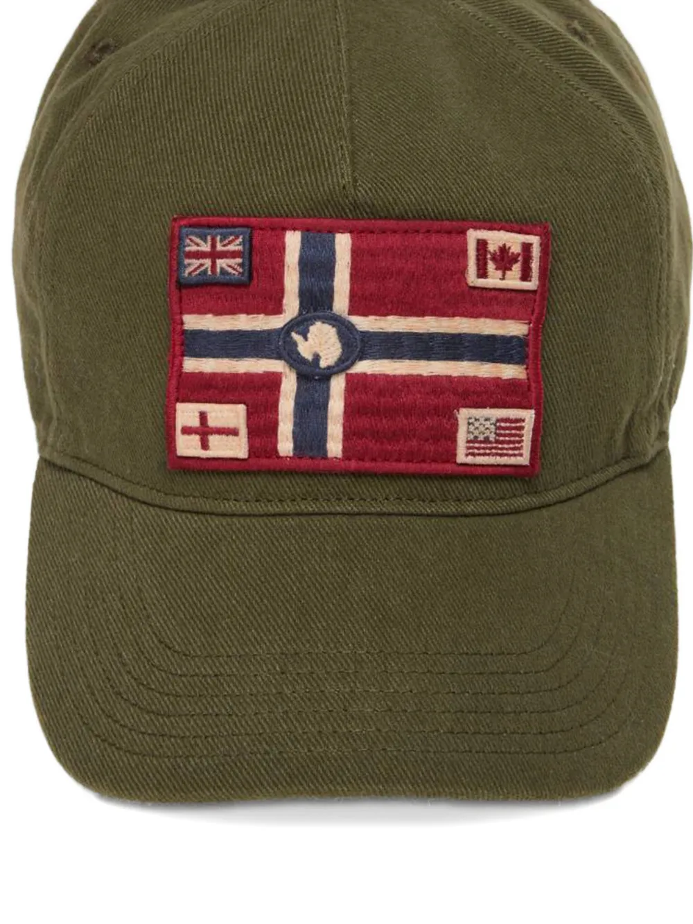 Napapijri flag-patch cap - Groen