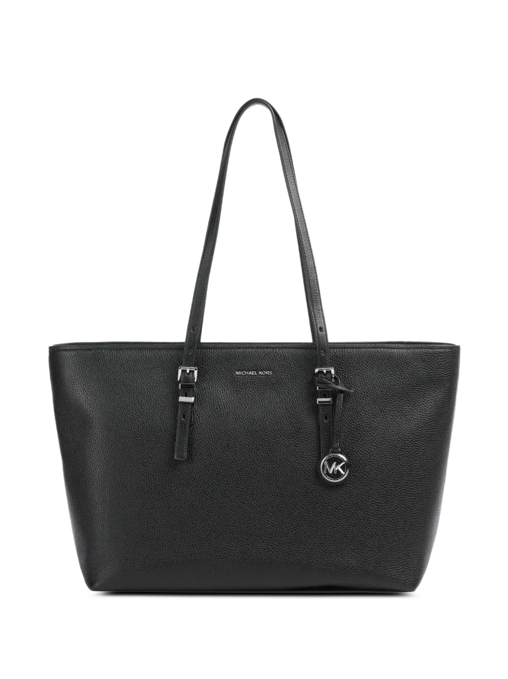 Michael Kors ロゴプレート ハンドバッグ - ブラック