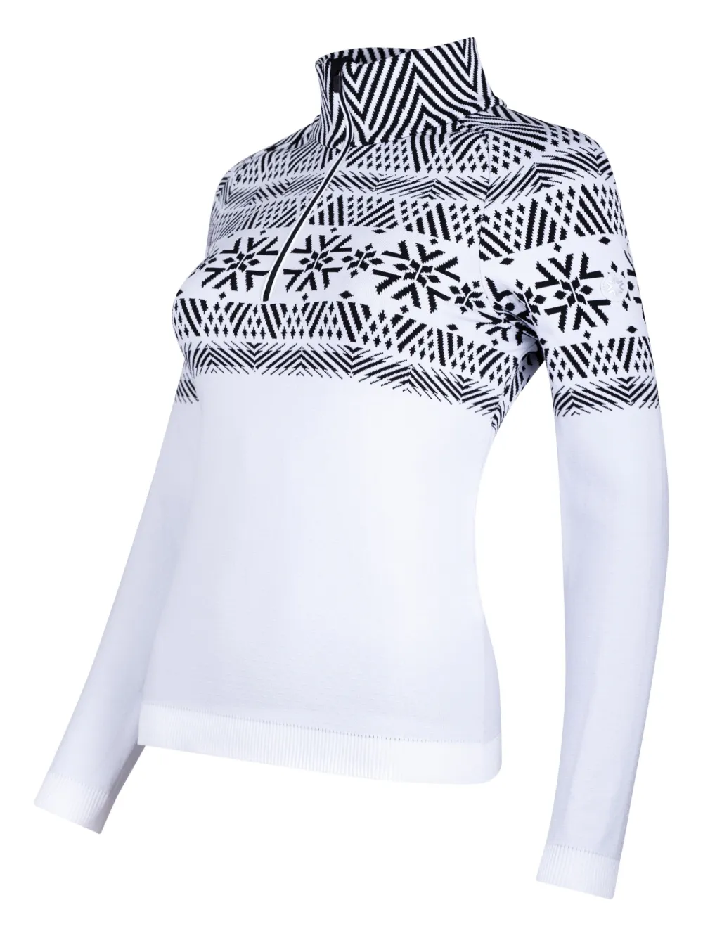  Newland Geometric-pattern Sweater - White 