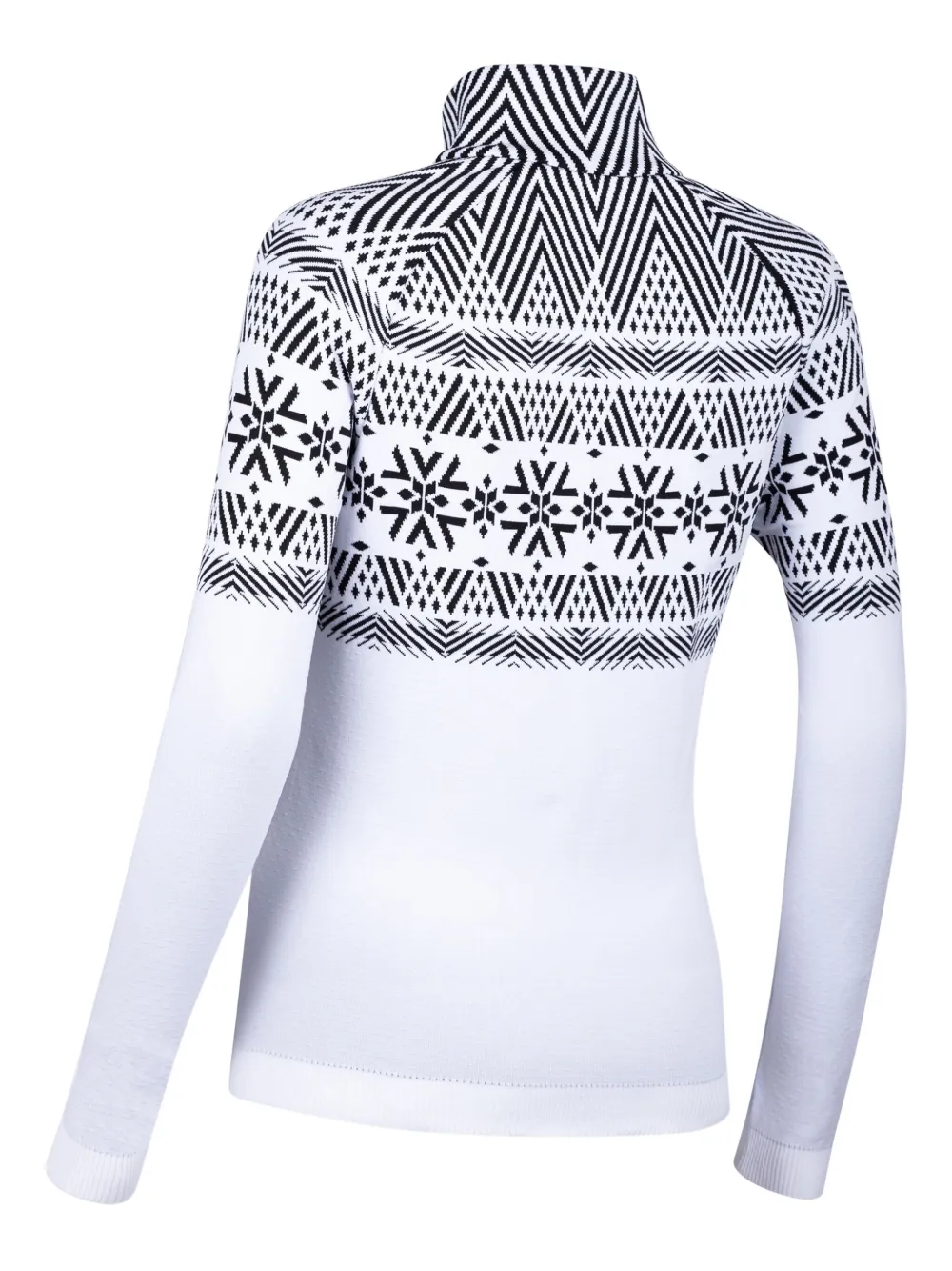  Newland Geometric-pattern Sweater - White 