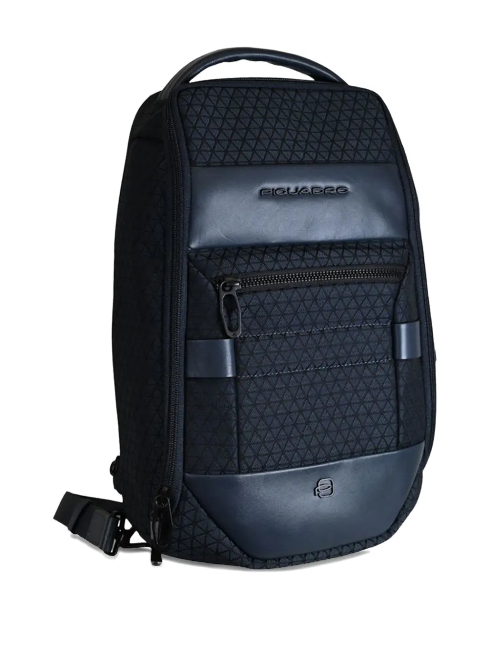 Piquadro Geometric-panel Backpack In Blue