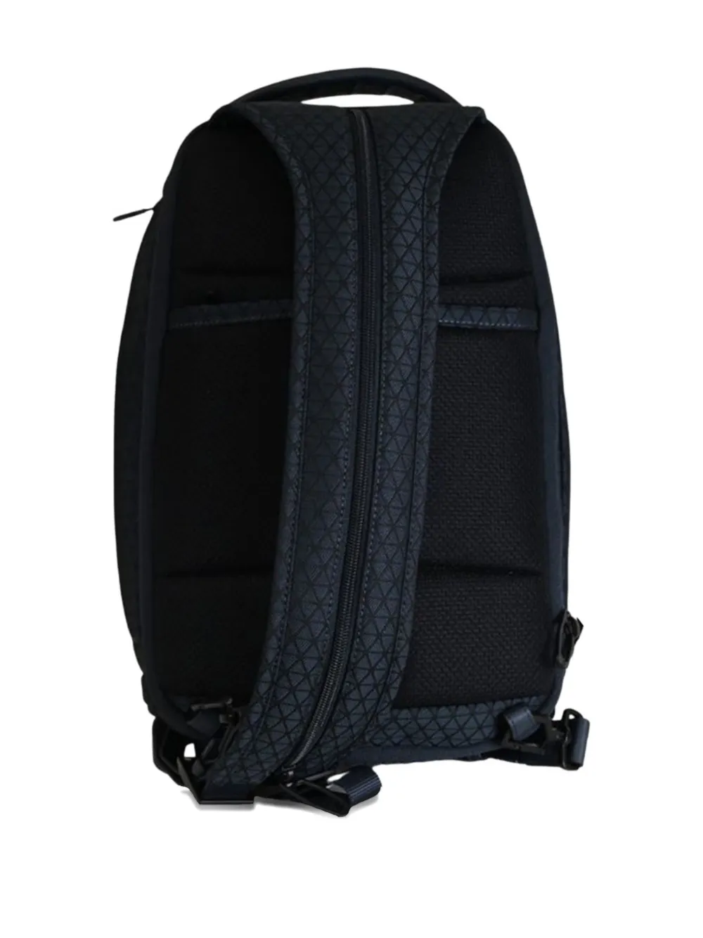 Piquadro Geometric-panel Backpack In Blue