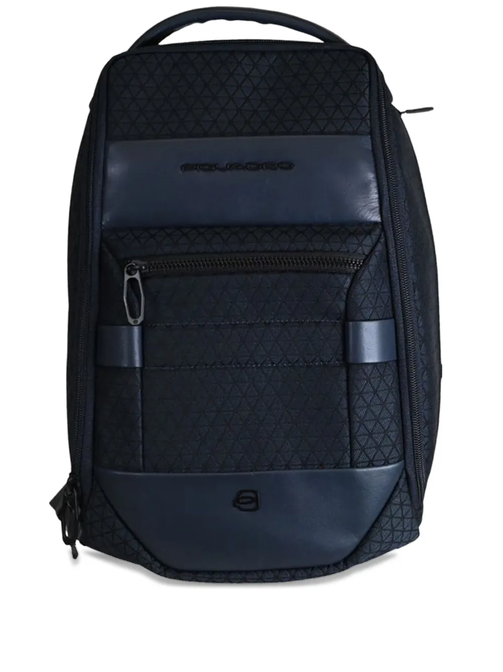 Piquadro Geometric-panel Backpack In Blue